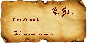 May Zsanett névjegykártya